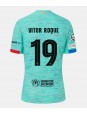 Barcelona Vitor Roque #19 Ausweichtrikot 2023-24 Kurzarm